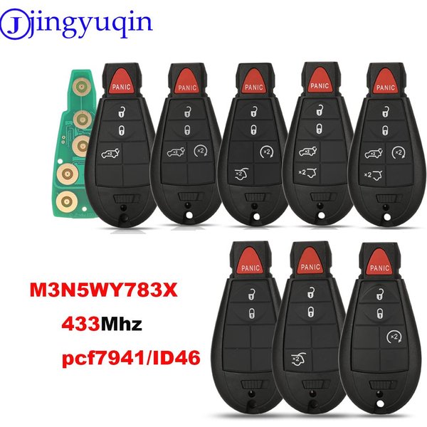jingyuqin 433Mhz 7941 Remote Car Key Fob M3N5WY783X For Chrysler Town & Country Jeep Grand Cherokee Dodge Caravan Journey