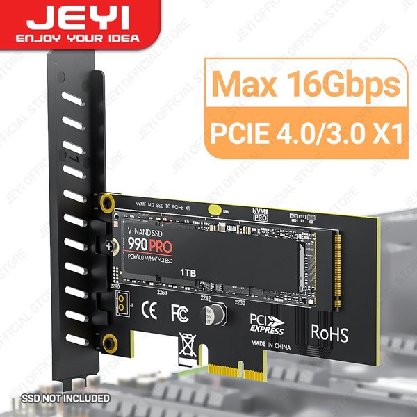 Guitar YI-Carte adaptateur SSD vers PCIE, M.2 NVcloser, 2280 SSD, PCIe 3.0, 4.0, 6 000 cartes pour ordinateur de bureau, PCI-E SEN4, 16Gbps, pleine vitesse SK1