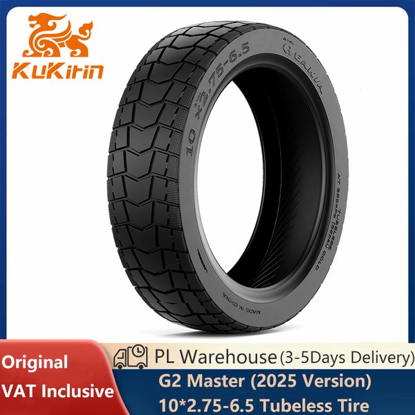 Pneu sans chambre à air original 10*2.75-6.5 en stock UE pour trottinette électrique intelligente KuKirin G2 Master version 2025, accessoires pour trottinette électrique