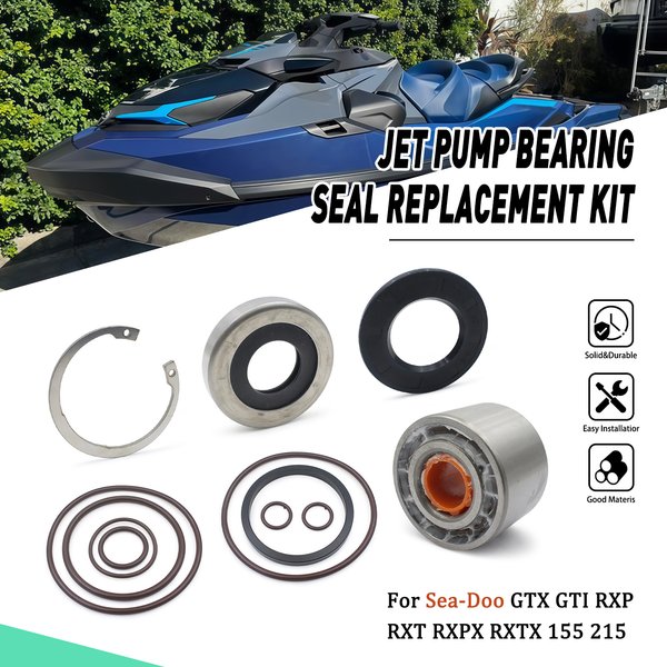 Für Sea-Doo GTI 900 130 155 RXP RXT RXPX RXTX RXP-X GTS GTX 170 215 225 260 Jetpumpenlager-Dichtungs-Reparatursatz Zubehör
