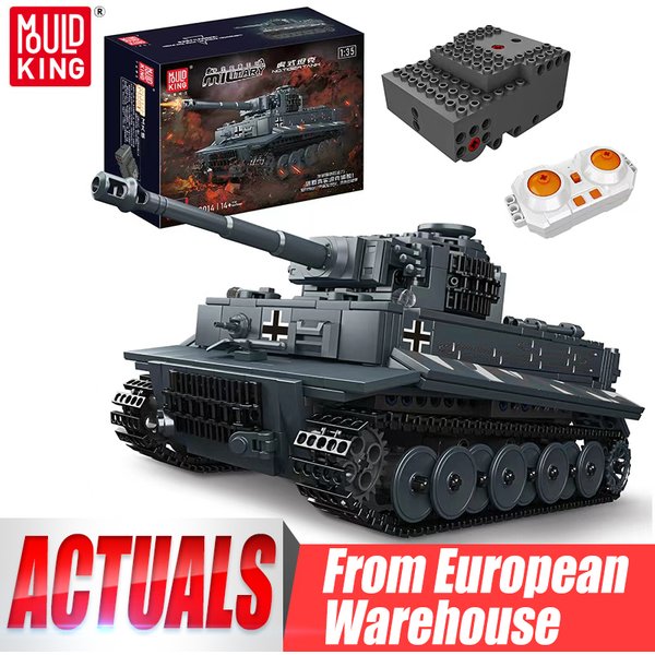 Mould King 20014 Military Toys The APP&RC Motorized Tiger Tank Model Assembly Technical Car Building Block Kids Christmas Gifts