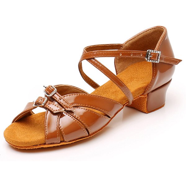 Female Latin dance shoes, girls' adult same soft sole low heel dance shoes, wear-resistant performance dance shoes, competition