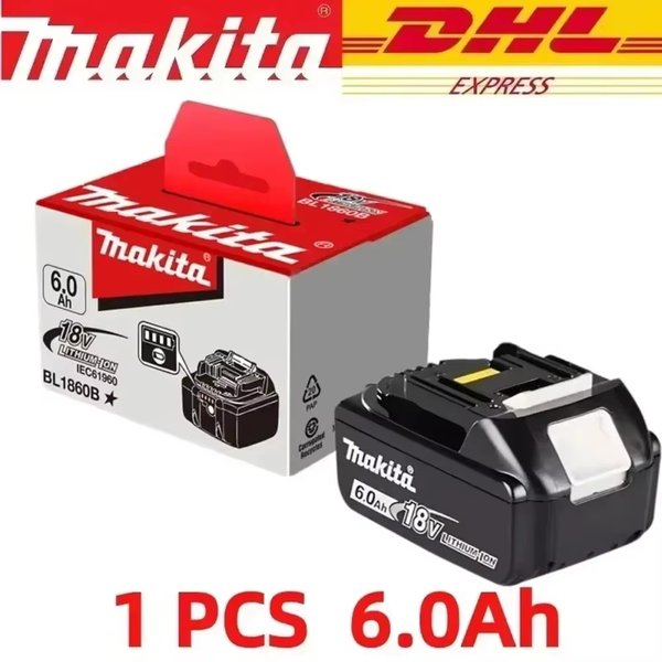 100% originaler Makita-Akku, 18V Werkzeug-Lithium-Akku 6Ah/5Ah 9Ah für Makita DTW700 DDF487 DTD173 DGA404 HR140D DJV182