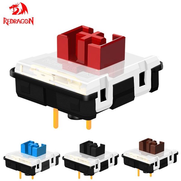 Redragon smd rgb mx niedrige profil 5,5 schalter 3pin clicky linear taktile leise mechanische tastatur rot schwarz blau braun switch