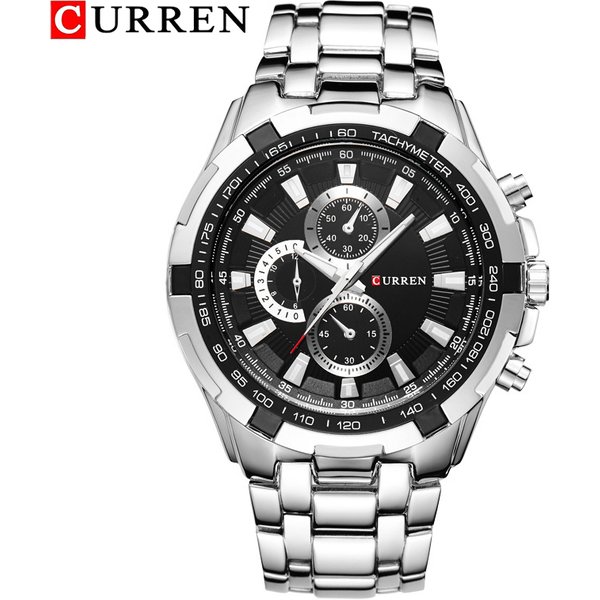 CURREN 8023 montre à Quartz pour hommes étanche Sport militaire montres homme affaires en acier inoxydable montre-bracelet mâle horloge