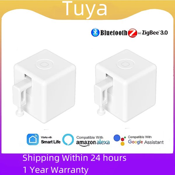 Tuya Zigbee 3,0 Bluetooth Smart Fingerbot Schalter Fernbedienung Garage Vorhang Taste Roboter Drücker für Alexa Google Home Sprachassistent