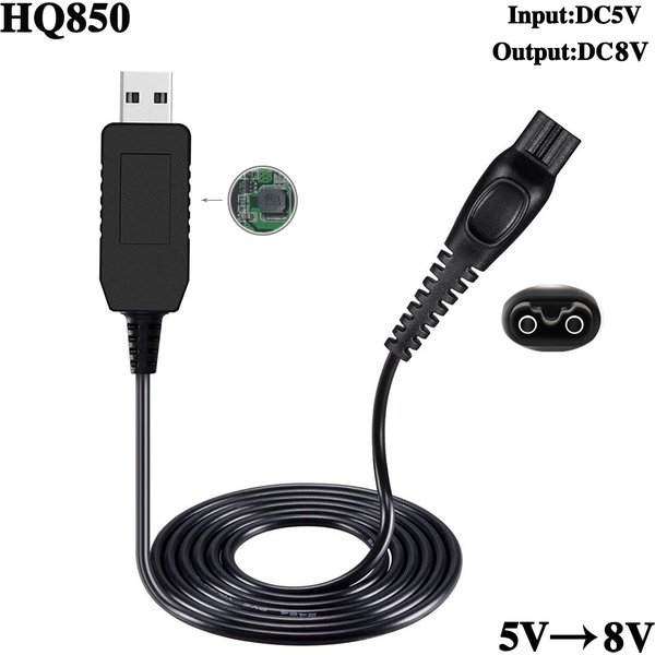 8V HQ850 Rasierer Power Lead Ladegerät für Philips Norelco One Blade QP2530 QP2630 QP2510 QP2531 Rasierer