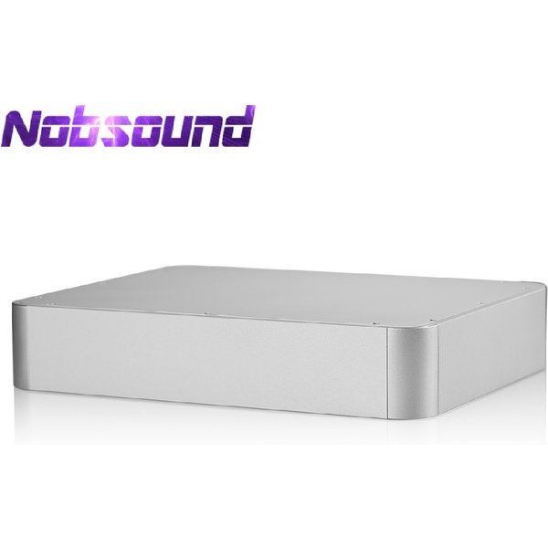 Nobsound Aluminiumgehäuse, Metall-DIY-Gehäuse für Verstärker/DAC/Vorverstärker der Klasse A, 430 x 330 x 80 mm