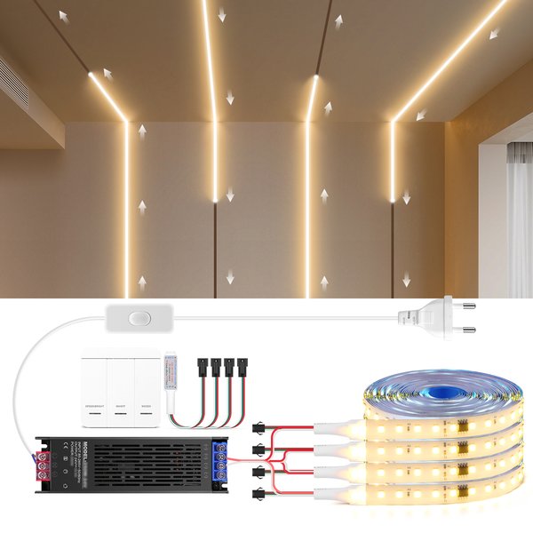 WS2811 Taśma LED z płynącą wodą COB 24V 10M 5M Ciepła, chłodna, biała, sekwencyjna taśma LED do wyścigów konnych z synchronizacją Dekoracja sufitowa