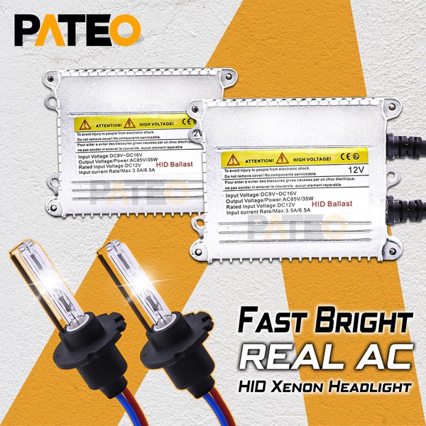 Kit de conversion d'ampoules à ballast AC, lentille de budgétaire, lumières de sauna, phares antibrouillard, réglage d'accessoires, H7, H1, H11, D2H, HID SG, 4300K, 6000K, 8000K