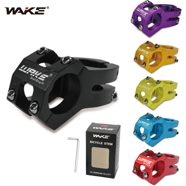 Wake 31.8mm velo accessoires Vélo de route de montagne tige de vélo guidon tiré en descente tige en alliage d'aluminium ultraléger pour le cyclisme MTB BMX