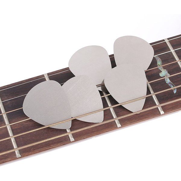 10pcs/pack Guitar Picks Plectrum 0.3mm Stainless Steel Metal Electric Guitar Bass Picks Plectrum Guitar Parts & Accessories GYH