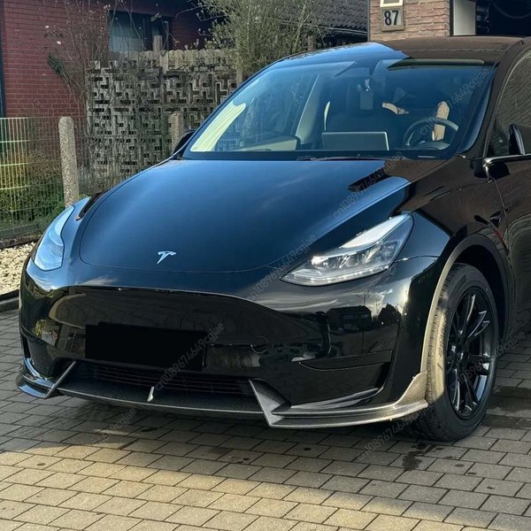 Kit de séparateur de becquet de carrosserie ABS, pour Tesla modèle 3 2017-2023 et modèle Y 2020-2024, réglage du pare-chocs avant de voiture, lèvre avant, Kit de pelle avant