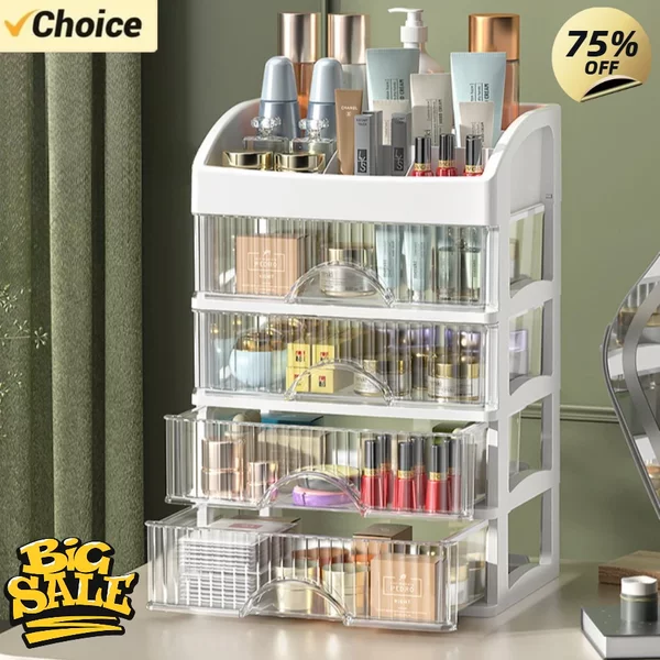 Neue 1Pc 5-schicht Make-Up Lagerung Box Schutt Lagerung Box Schublade-stil Dressing Tisch Büro Schreibtisch Kosmetik Multi-schicht Lagerung Schrank