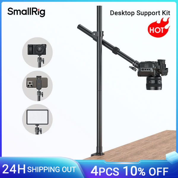 SmallRig Desktop-Unterstützungsset mit 360° ° Unendliche Anpassung, für Live-Streaming-Fotografie, Videokonferenzen, bis zu 2 kg – 4938