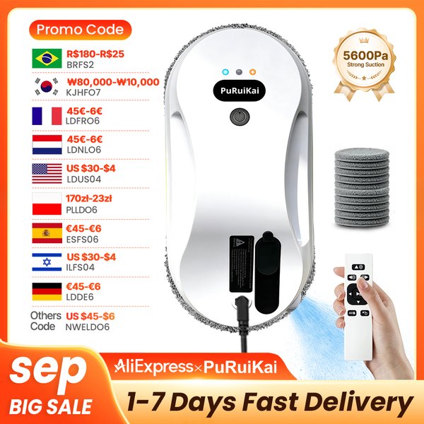 Robot de nettoyage de vitres automatique pour la maison, aspirateur à pulvérisation d'eau, télécommande, essuie-glace électrique pour vitres, essuie-glace pour verre domestique