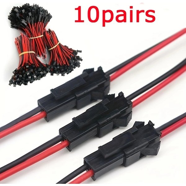 10Pairs Male to Female Plug Terminal Wire Connector SM Terminal Line LED Downlight Ceiling Lamp