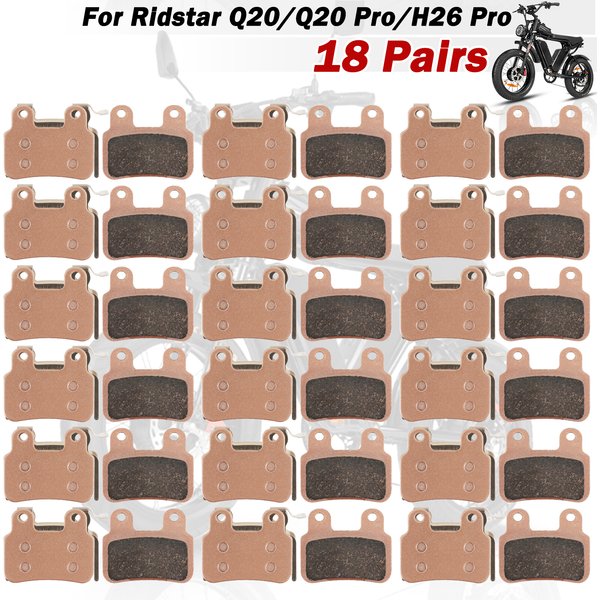 Półmetaliczne klocki hamulcowe przód/tył do Ridstar Q20/Q20Pro H26Pro EKX X2 X21 Freego X2 Ebike Motocykl Wysokowydajny Zestaw Hamulcowy Tarczowy