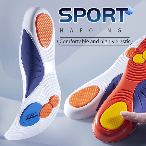 Sport Semelles pour Chaussures Semelle Absorption Des Chocs Déodorant Respirant Coussin Semelles de Course pour Pieds Homme Femmes Semelles Orthopédiques