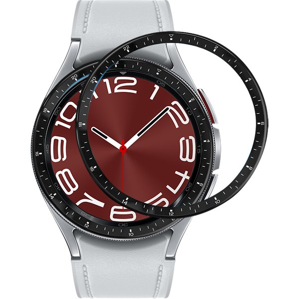 Anneau de lunette pour Samsung Galaxy Watch 6 Classic 43mm 47mm, coque pare-chocs pour PC, accessoire de montre intelligente 6 Bluetooth Classic 47