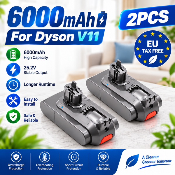 25,2V Akku für Dyson V11 SV15 SV16 SV17 SV18 SV22, V11 Absolute V11 Animal V11 Fluffy Staubsauger Wiederaufladbarer Akku