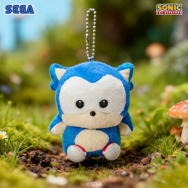 SEGA Prize Sonic The Hedgehog Tails Mini-Plüsch-Schlüsselanhänger, Cooro-Serie, weiches Stofftier, Taschenanhänger, Anime-Spielfans, Sammlerstück