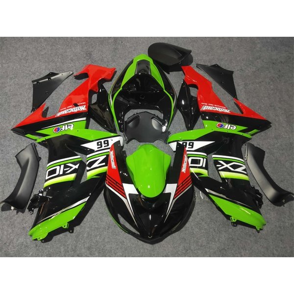 New ABS Motorcycle Fairings Kit Fit For Kawasaki Ninja ZX10R 2006 2007 06 07 10R ZX-10R Bodywork Set Custom Green Black