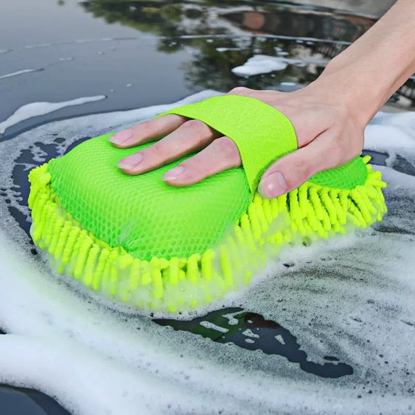 Mikrofaser Auto-Waschschwamm Reinigung Auto-Pflege Detailing-Bürsten Waschtuch Auto-Handschuhe Styling-Zubehör