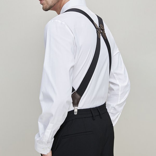 Hüftclip-Hosenträger für Männer, robust, groß, 3,5 cm, 2 Clips, verstellbar, elastisch, Hosenträger, Riemen, Gürtel, Geschenke für Papa, Ehemann