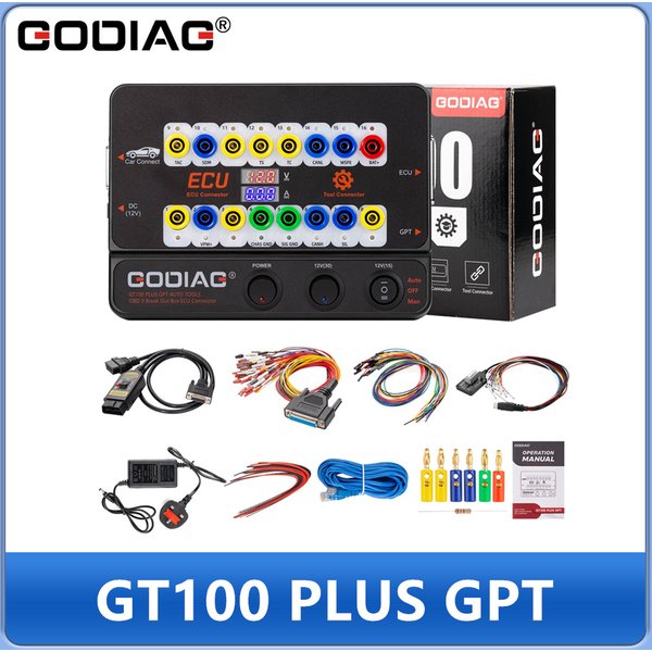 2026 GODIAG GT100 PLUS GPT ENET DOIP 24V-12V AUTO-WERKZEUGE OBD II Breakout-Box ECU-Anschluss