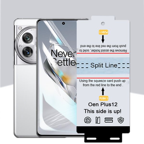 3 szt. Miękka folia hydrożelowa TPU na przód do Oneplus 15 13 13T 12 12R 11 Nord 5 4 ACE 5 Pro, samoregenerująca się folia ochronna na ekran + narzędzia