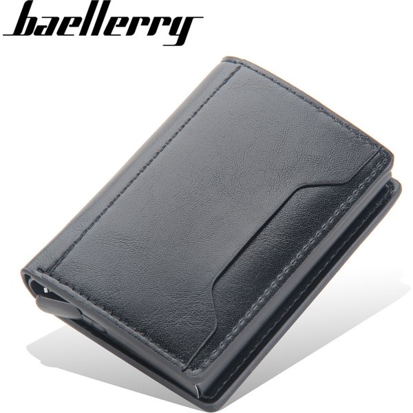 New Rfid Men Card Wallets Small Card Wallets Carbon Fiber Mini Men's Wallet High Qaulity PU Leather Slim Male Purses