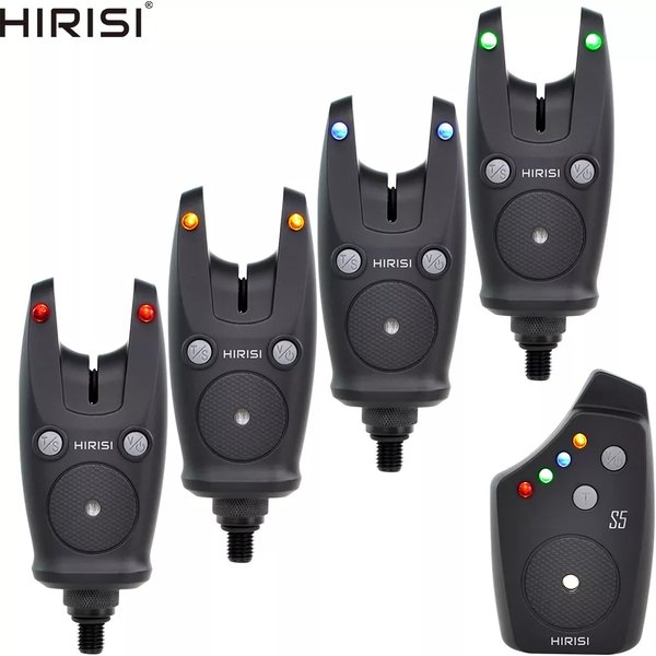 Hirisi – kit d'alarme de pêche à la carpe S5, sans fil, étanche, détecteurs de morsure, accessoires de pêche
