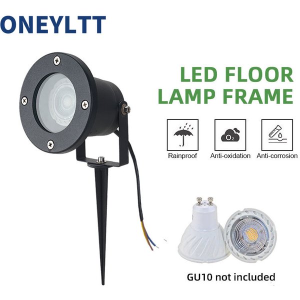 Kostenloser Versand GU10 MR16 Garten Rasen Licht Landschaft Lampe Spike Wasserdicht Pfad Glühbirne Spot