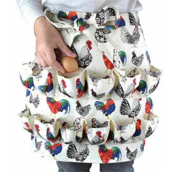 Ei sammeln Schürze Leinwand Ei halten Schürze Hühnerei Schürze mit Taschen Hühnerei Schürze für Frauen Ei Körbe Halter Schürze