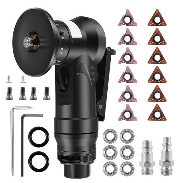 ABQR Pneumatisches Anfaswerkzeug, 45-Grad-Entgratungs- und Anfasmaschine für Metall, Anfasmaschine, Arc Edge Beveler Kit