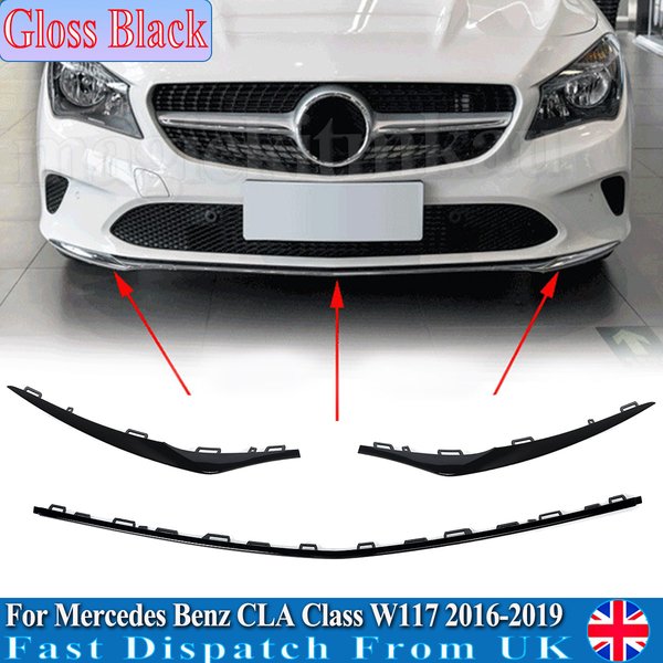 Magickit Listwa Ozdobna Przedniego Zderzaka Bodykit Do Mercedes Benz CLA-Class W117 2016-2019 CLA180 CLA200 CLA250 1178854900 1178855000