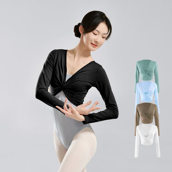 Frauen Tanz Tops Ballett Tanz Bluse Moderne Klassische Tanz Mäntel Langarm Erwachsene Teen Dance Tops Ballett Outfits