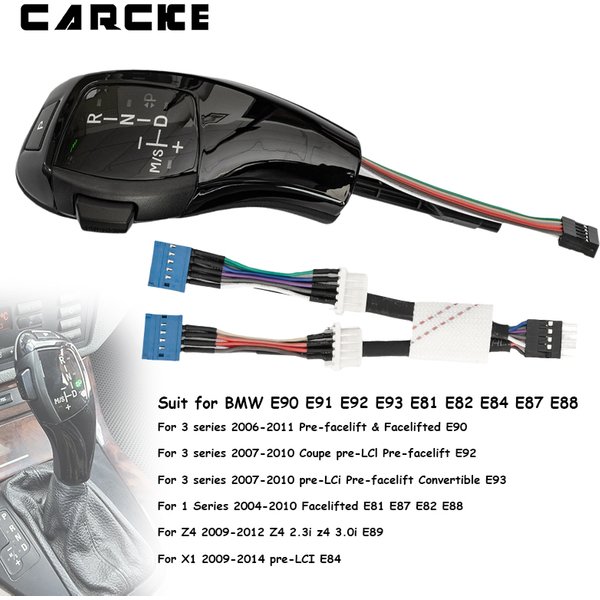 Zestaw do modernizacji gałki zmiany biegów, akcesoria samochodowe do BMW E90 E91/92/93/81/82/E84/87/88 E46 E60/61 E39 E38/53 Z4 X1