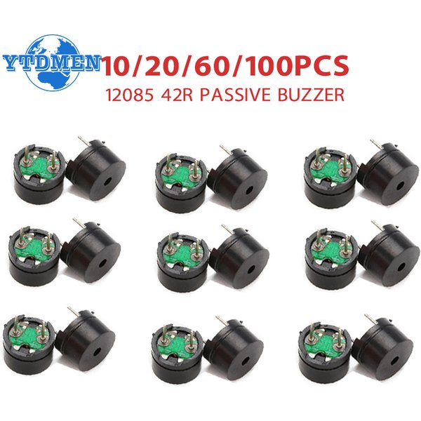 10/20/60/100PCS 12085 Passiver Summer 12MMx8,5MM 42R Widerstand 3V 5V 9V 12V in allgemeinen Verwendung Mini Piezo Summer Kit