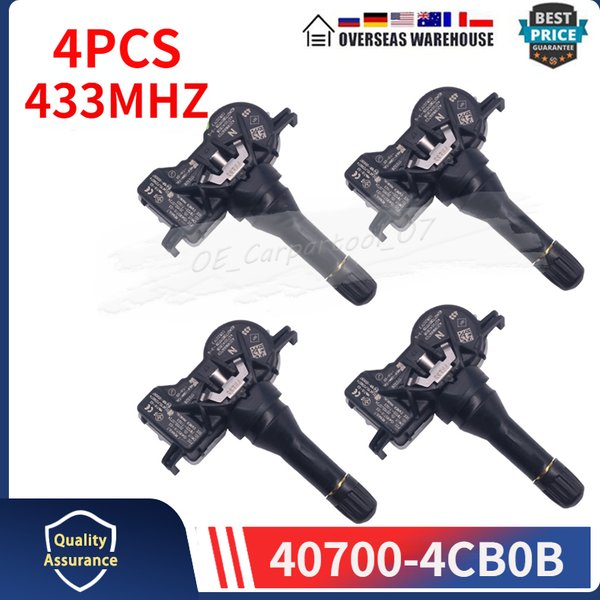 40700-4CB0B 407704 CB1B Czujnik monitorowania ciśnienia w oponach do Nissan Armada Leaf Qashqai Lada Renault Megane Infiniti Qx50 433Mhz TPMS