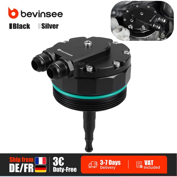 Bouchon de filtre à huile en aluminium (stock UE) pour refroidisseur d'huile pour BMW M52 M54 E36/E46 323i 328i, E39/E60/E61 525i 530i, X3 E83, X5 E53, Z3 Z4