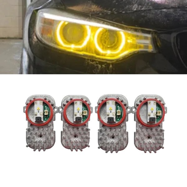 Modules DRL yeux d'ange jaunes pour phare au xénon 2015 2016 2017 BMW X5 F15 F85 X6 F16 F86 M4 M3 430I 63117263051 Rouge Bleu