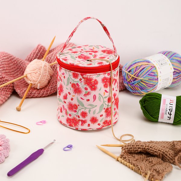 Sac de rangement africain en fil de pissenlit avec de la laine, sacs rouges pour documents, organisateur de voyage, outils de couture, accessoires, cadeau pour femme, nouveau