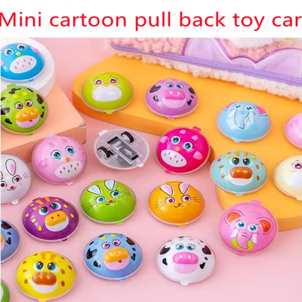 30 pièces 4cm Mini retirer Animal voiture jouer jouet noël cadeaux de mariage invités jouets enfants fête d'anniversaire bébé douche fête faveur