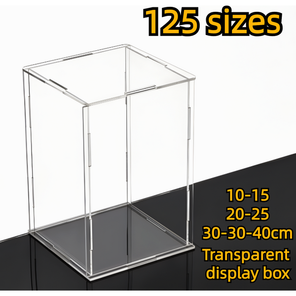 Présentoir en acrylique transparent pour figurines d'action, boîte supérieure de seau, support d'évaluation, vitrine de protection anti-poussière, jouets à collectionner, 1 pièce