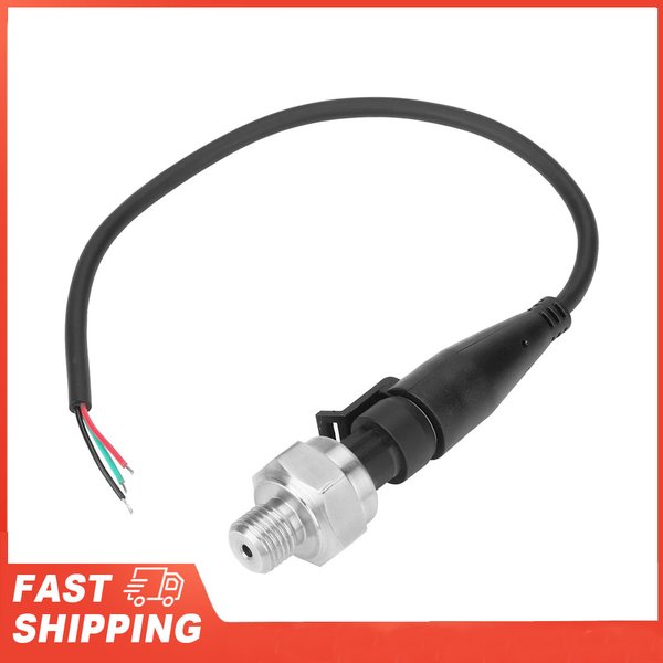 Capteur transducteur de pression DC 5V G1/4 ", entrée 5V, sortie 0.5-4.5V / 0-5V pour eau, gazole, 10/30/80/100/150/200/300/500PSI