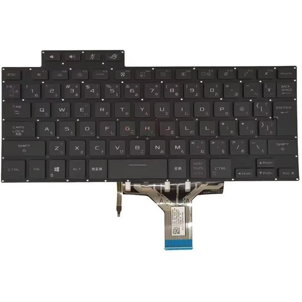 Clavier JP pour ASUS ROG Flow X13 GV301R GV301RA GV301RC GV301RE GV301QC GV301QE GV301QH noir avec rétro-éclairage