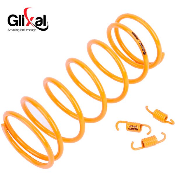 Glixal haute Performance course ATV Scooter couple ressort embrayage ressorts GY6 125cc 150cc 157QMJ 152QMI moteur (1500 tr/min, jaune)