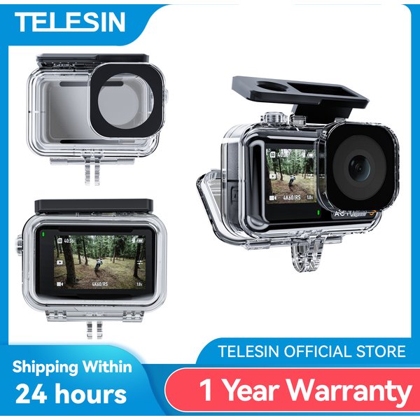 TELESIN 45M Wasserdichte Fall Für DJI Action 3 4 5pro Tauchen Gehäuse Abdeckung Für DJI OSMO Action 3 4 5pro Zubehör